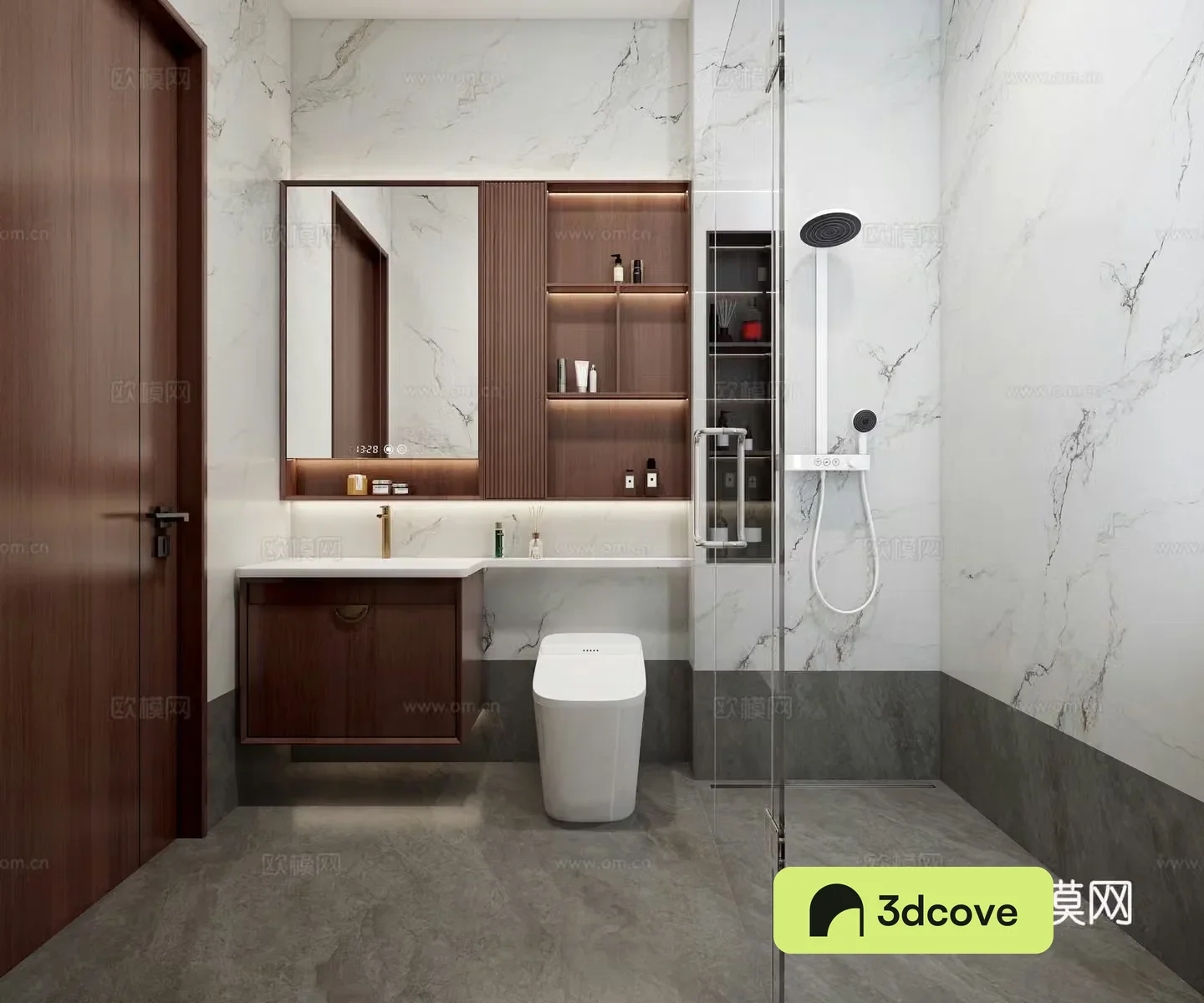 New Chinese bathroom cabinet bathroom small