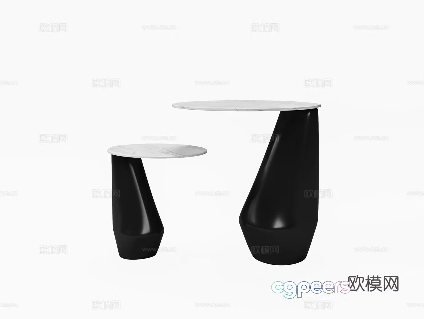 3D model of coffee table combination