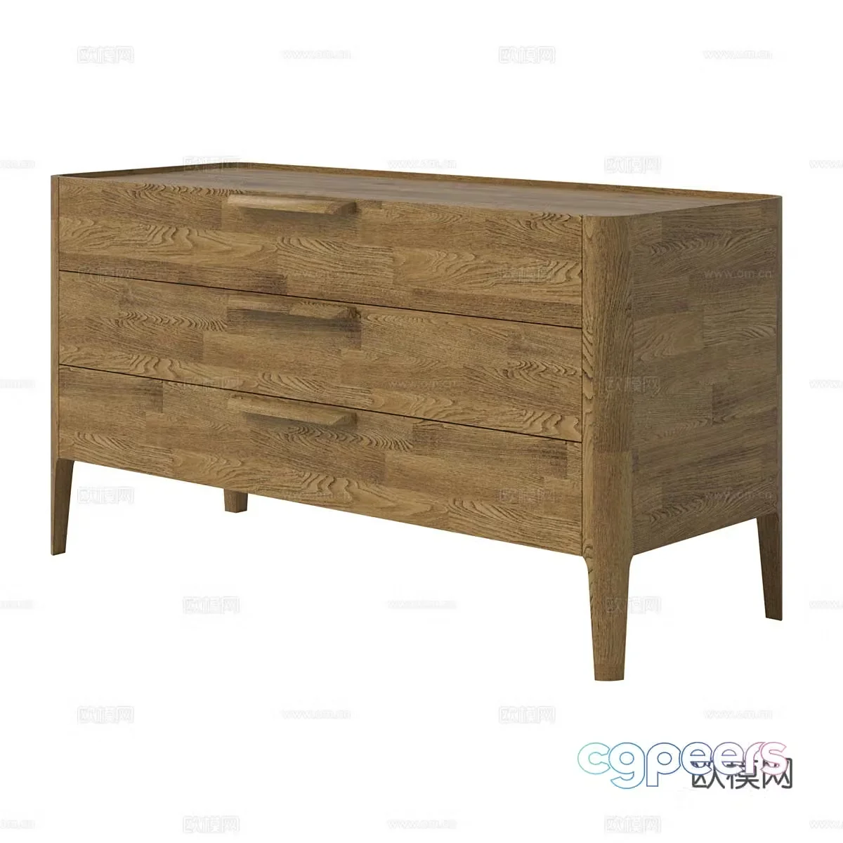 Nordic bedside table 3d model