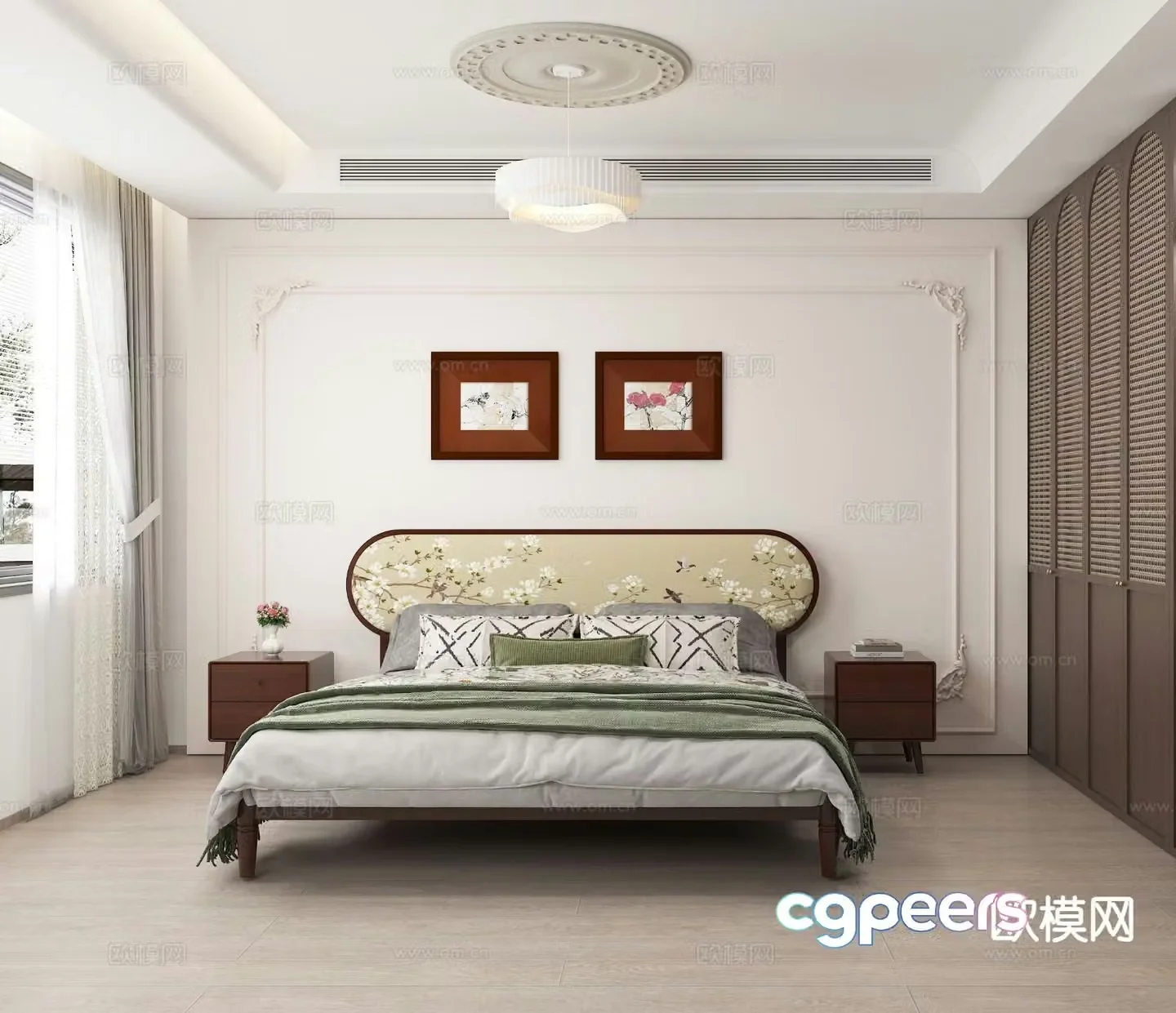 French bedroom master bedroom 3d model