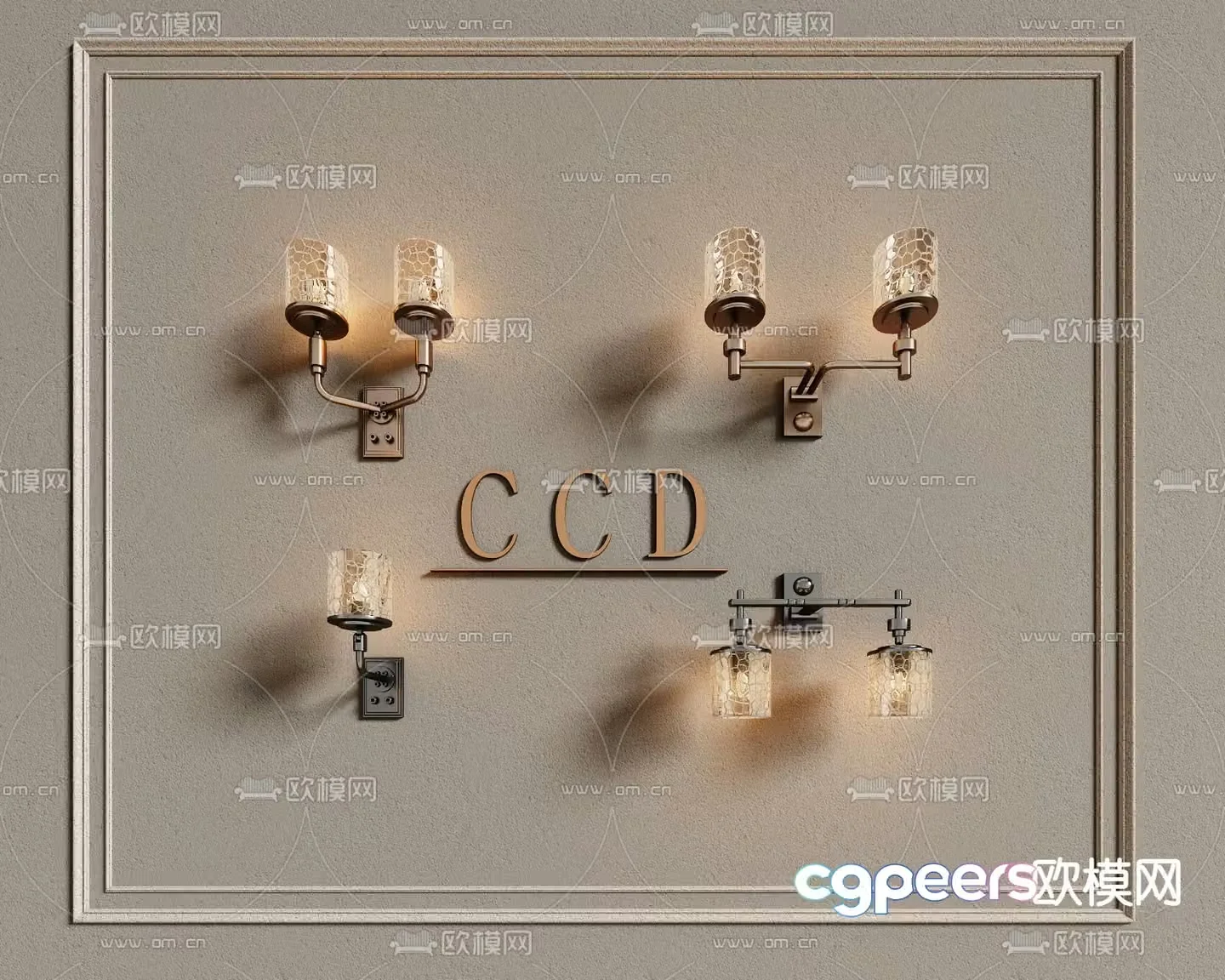 CCD modern wall light 3d model
