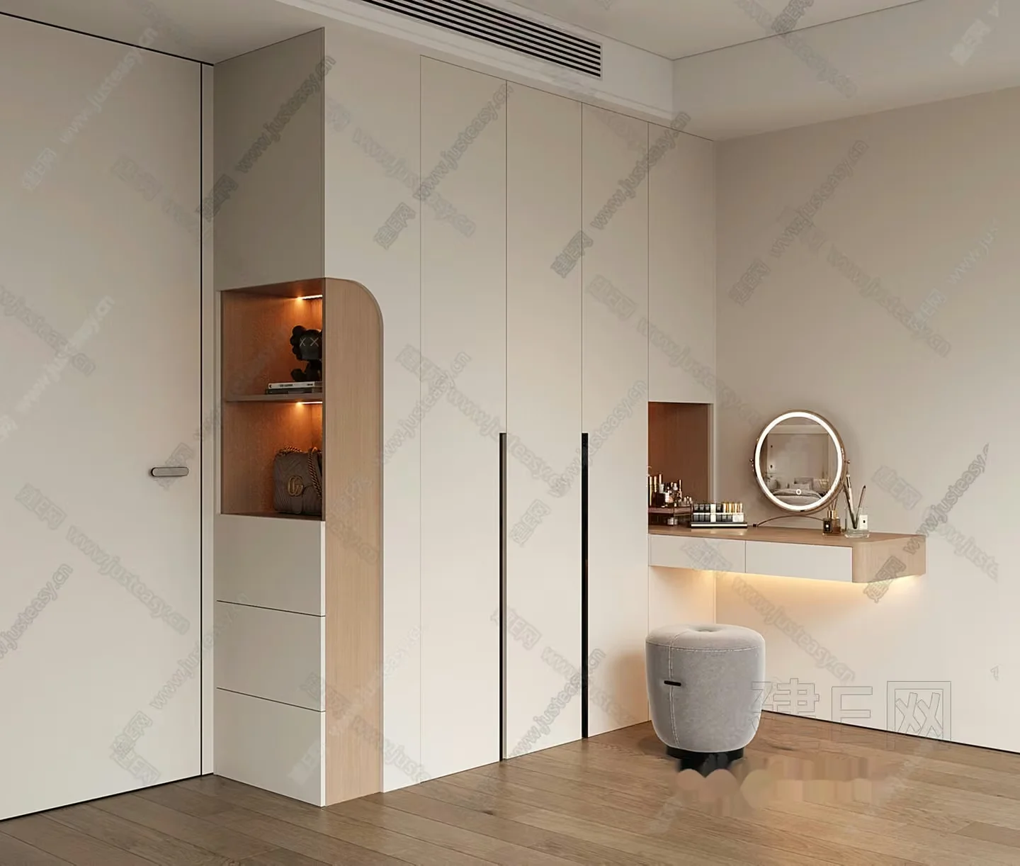Modern Dressing Room 3D Model – 4302 – VRAY Render