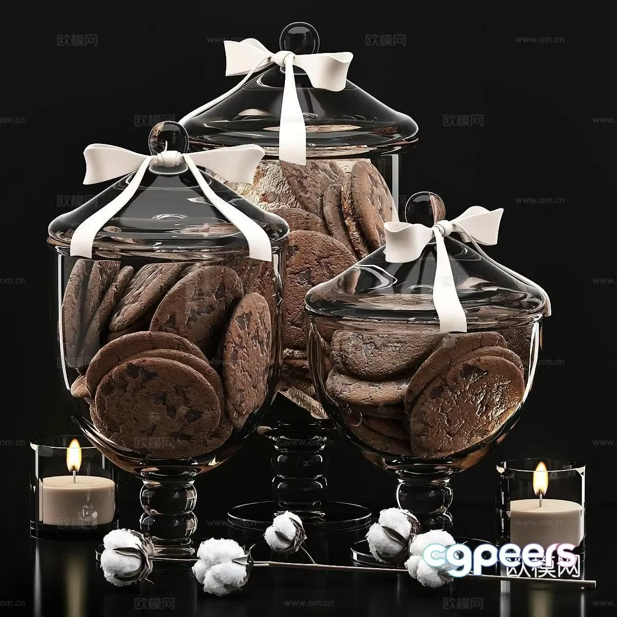 Cookie storage jar 3d model