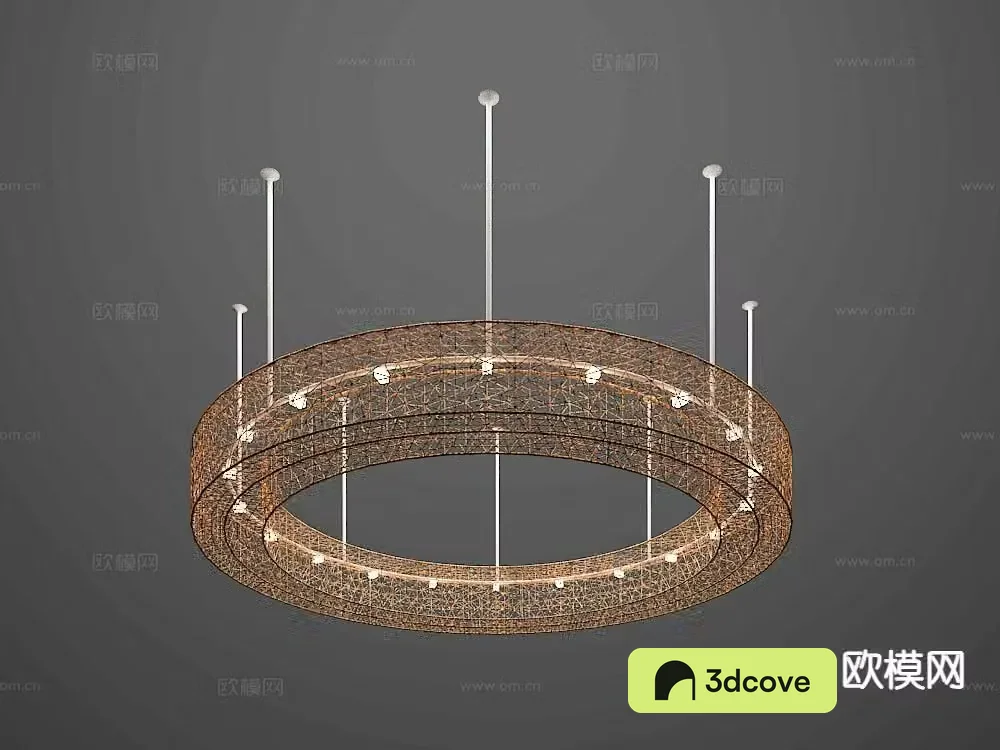 Light luxury chandelier ring chandelier
