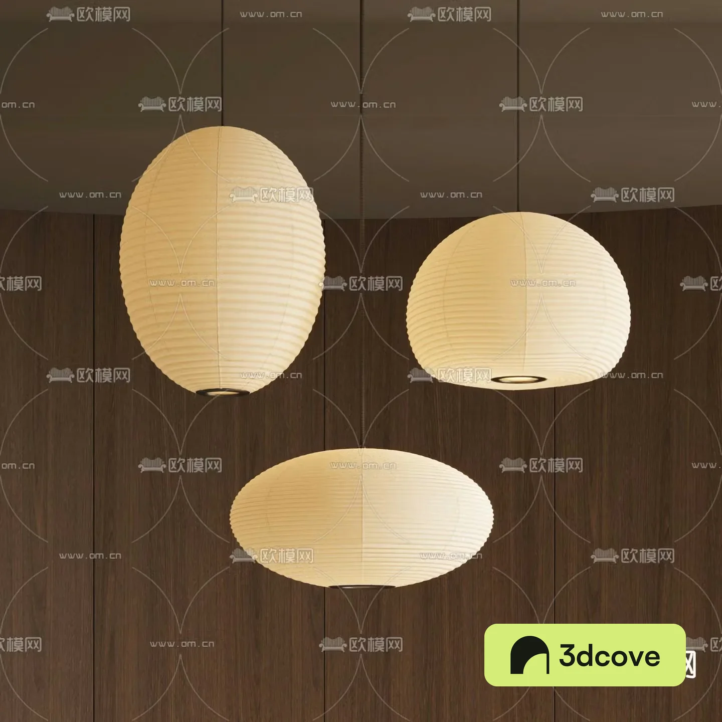 Chinese chandelier paper lamp spherical chandelier