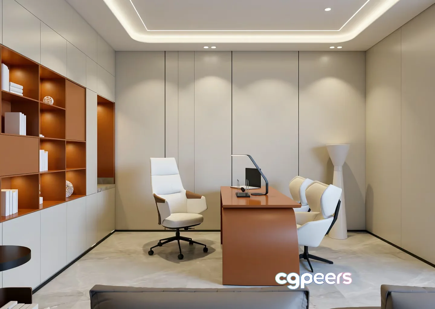 Modern Office Space 3D Model – 7179 – VRAY Render