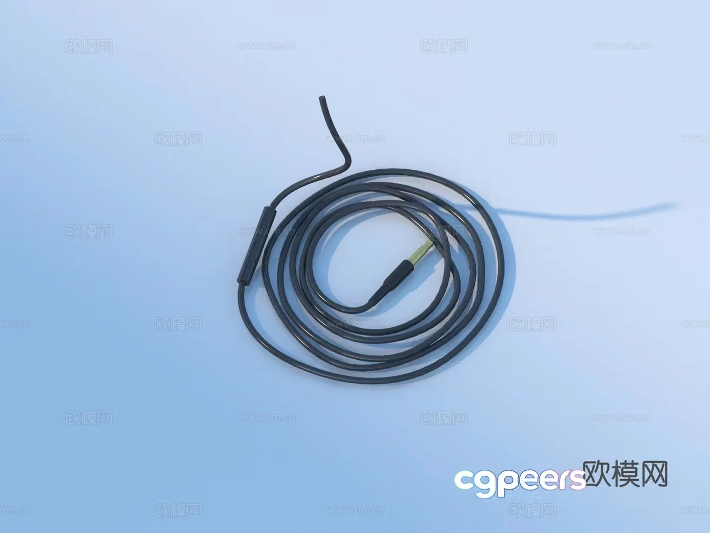 Headphone cable Data cable 3D model