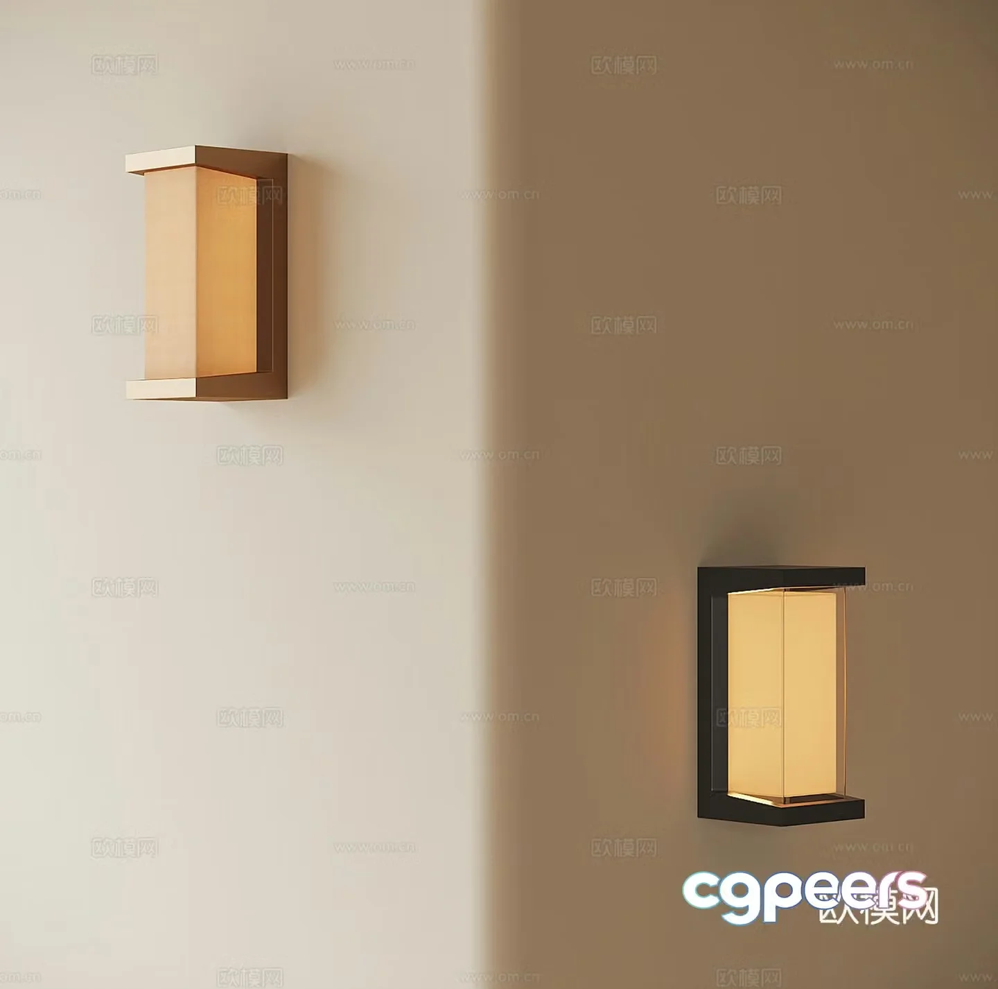 Modern wall lamp 3d model