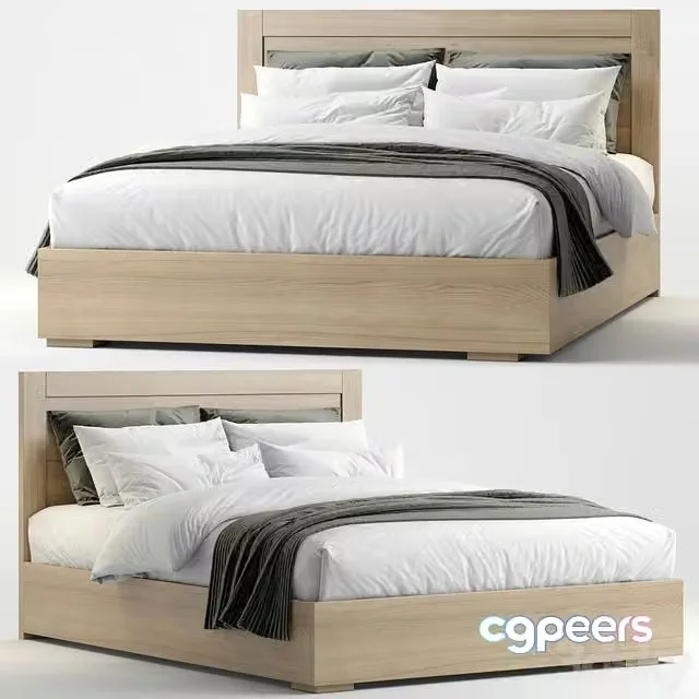 3ds Max Free – Modern bed 12