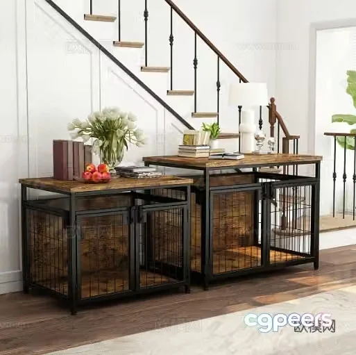 Dog Cage Pet Cage Entry Cabinet 3D Model 3d Model