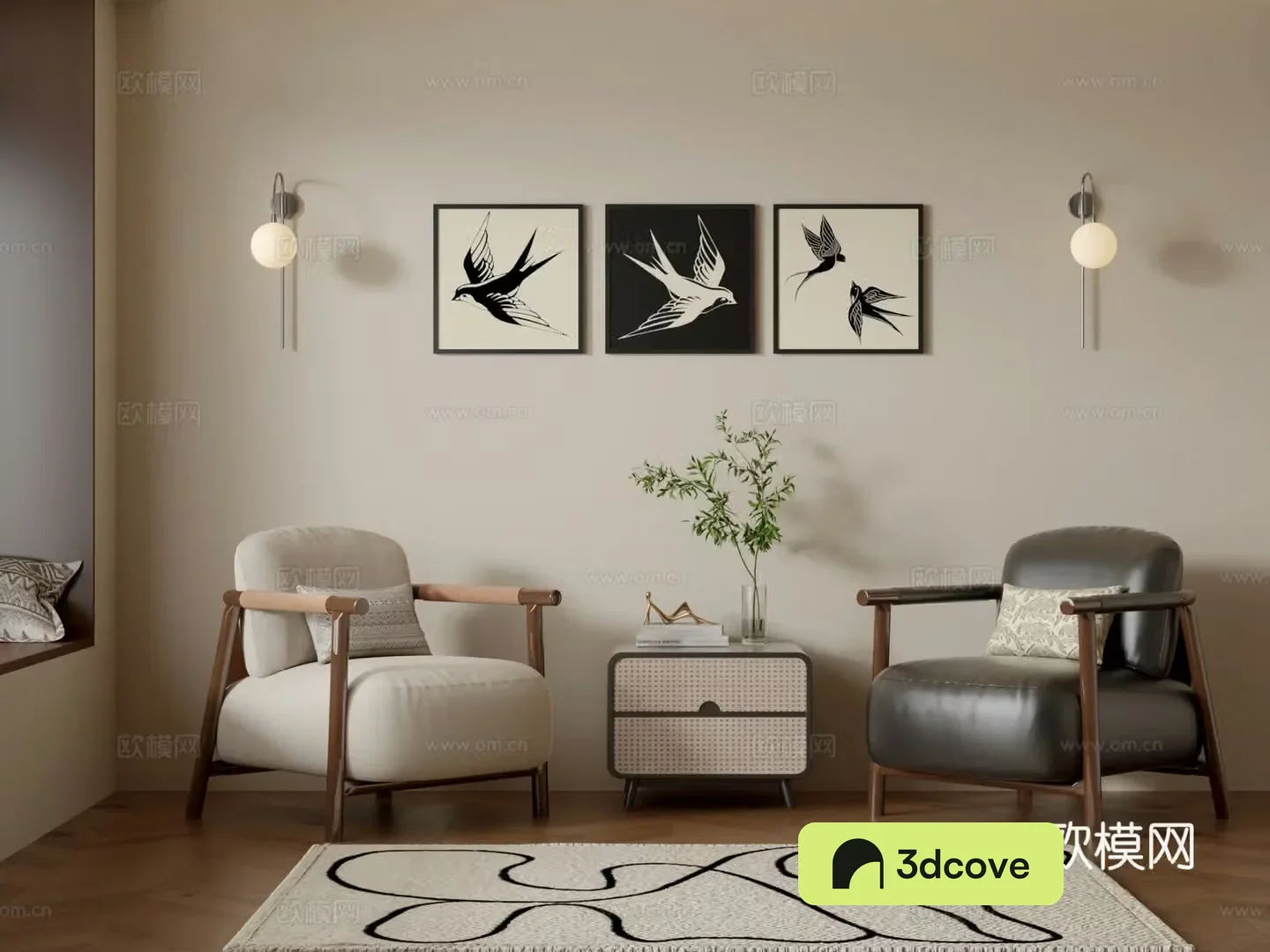 Retro single sofa