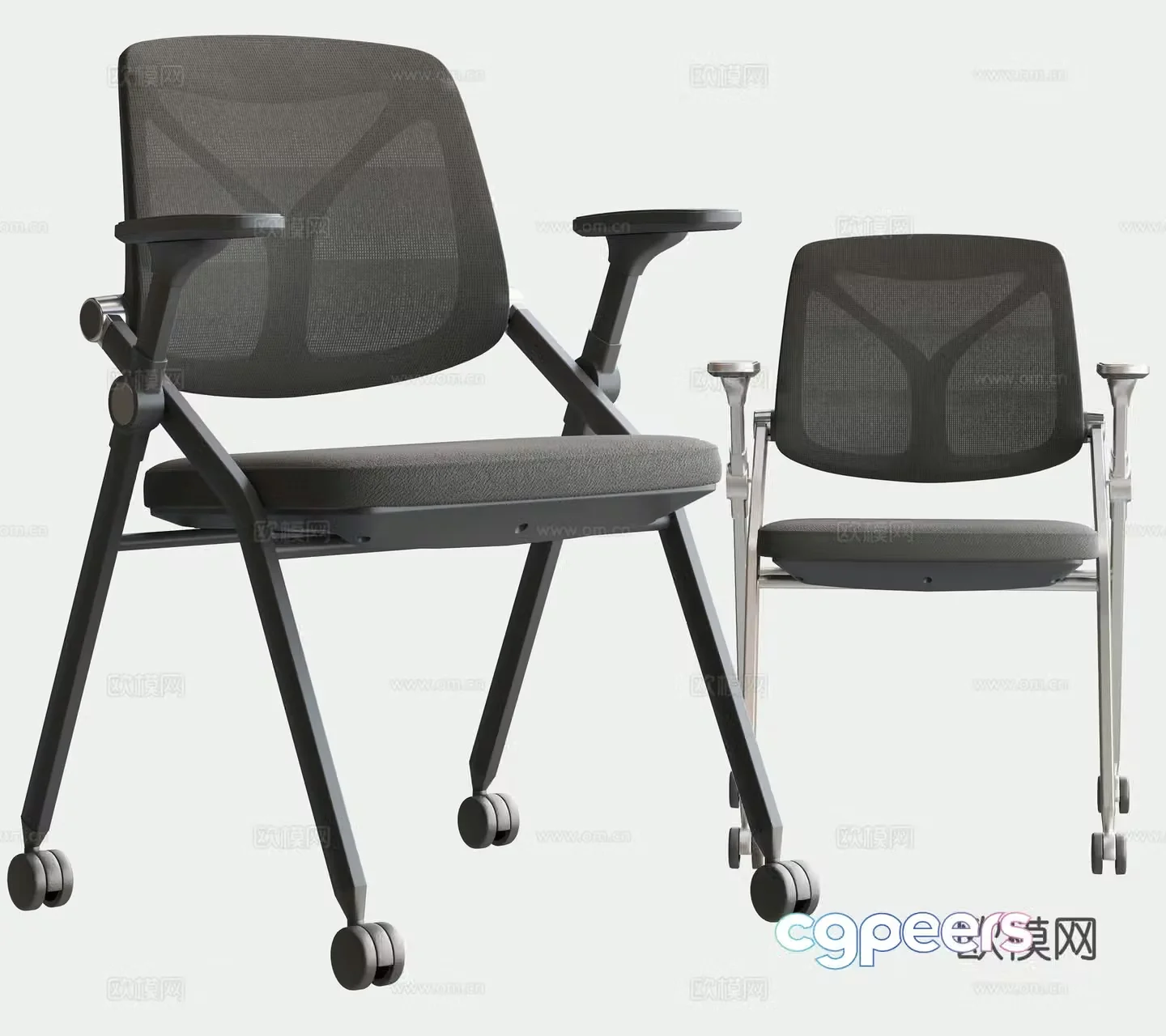 Modern office folding chair office chair 3d model
