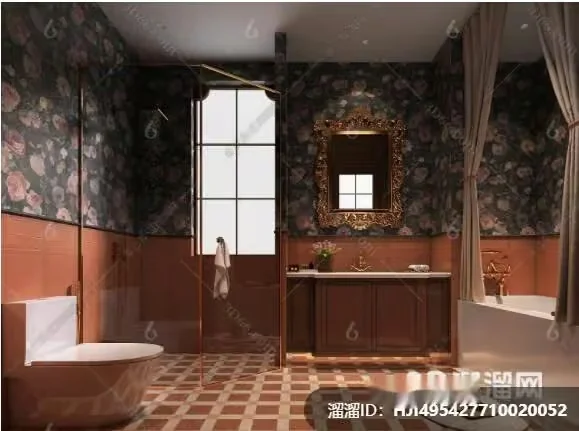 A Luxurious Bathroom 3D Model – 9756 – VRAY Render
