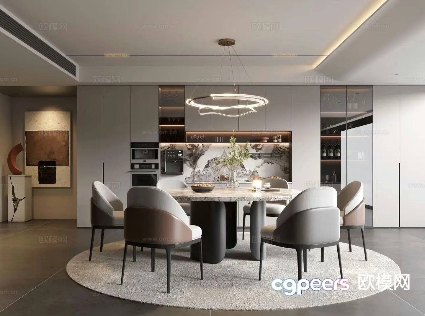 Italian restaurant 3d model