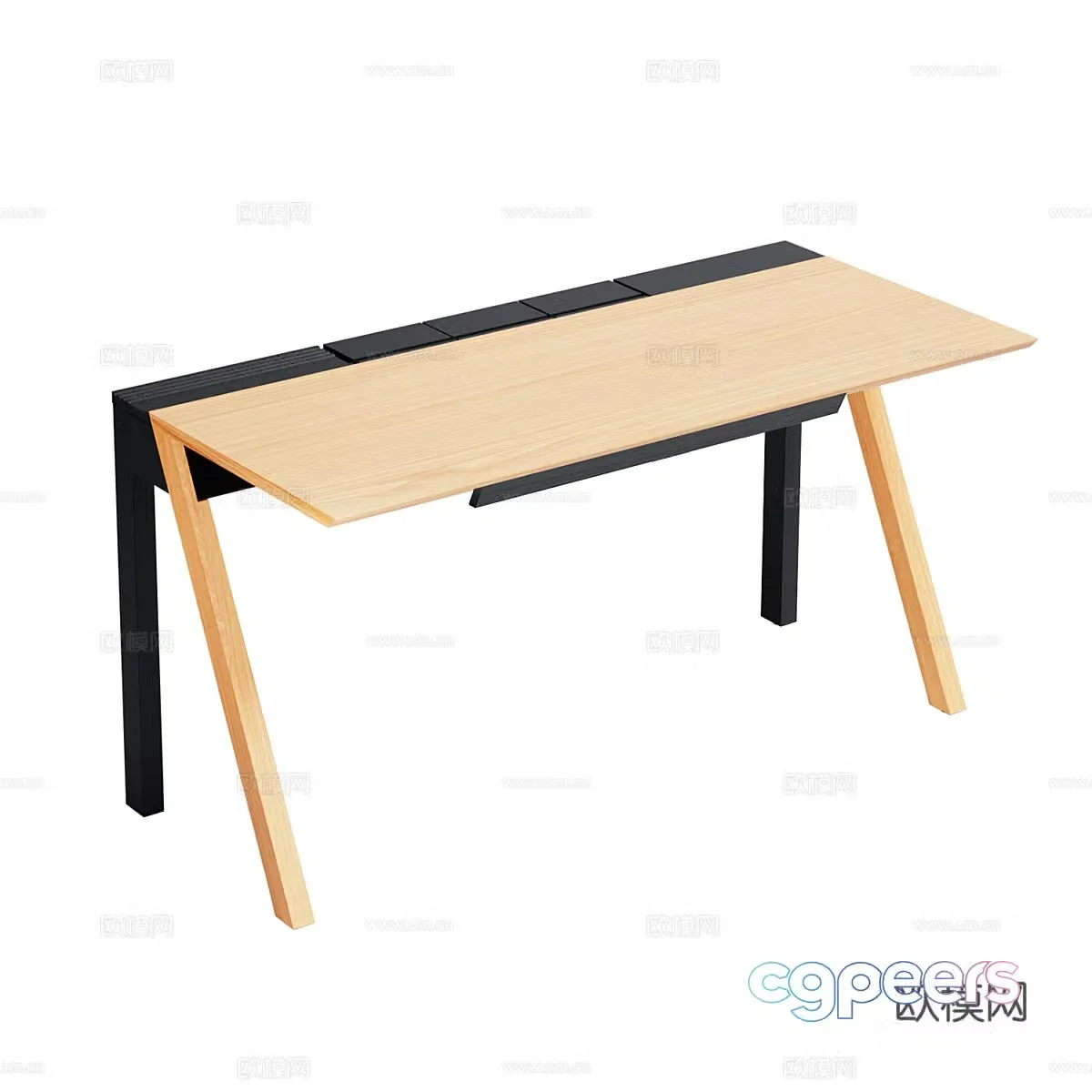 Nordic simple desk desk simple desk desk 3d model
