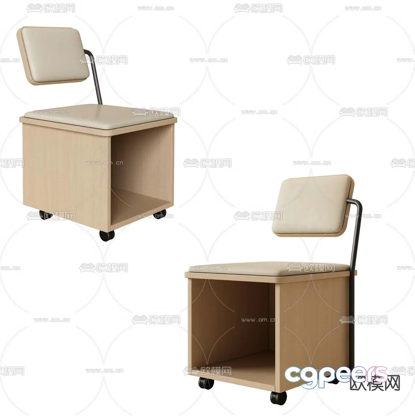 Modern chair casual chair 3d model