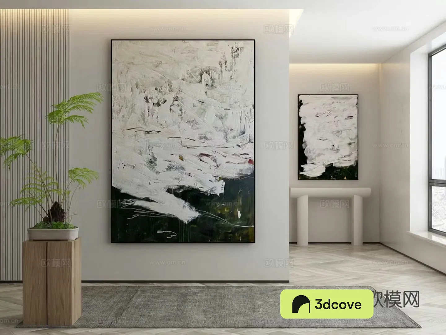 Modern texture painting decorative painting