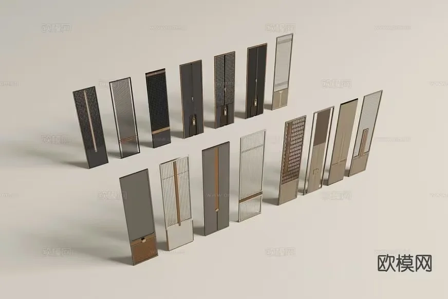 A Collection Of Doors 3D Model – 6258 – CORONA Render