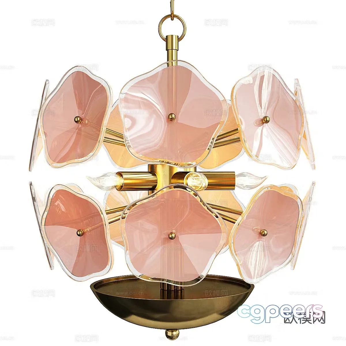 Light luxury chandeliers art chandeliers modeling chandeliers bedside chandeliers flower chandeliers restaurant chandeliers 3D model
