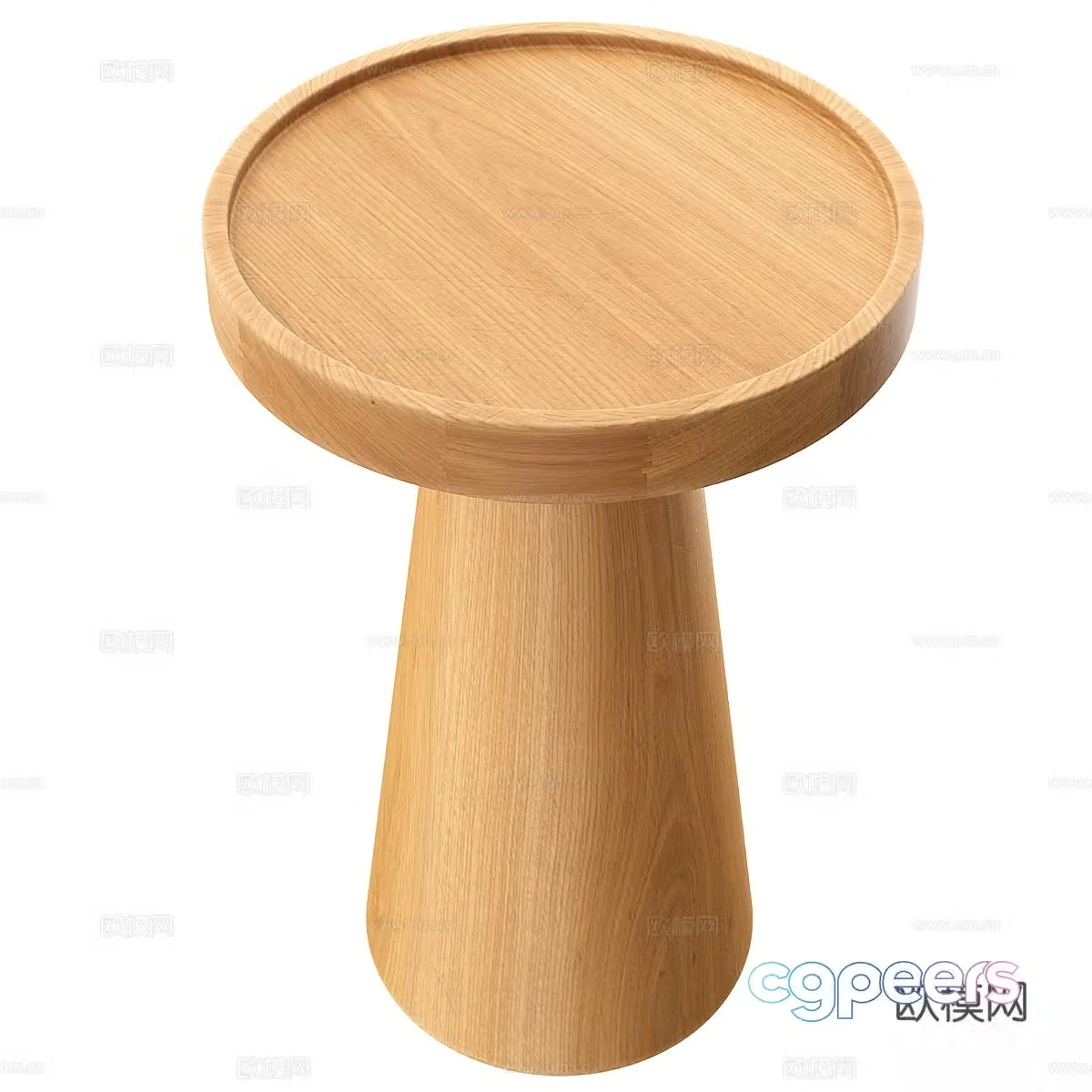 New Chinese wooden side table 3D model