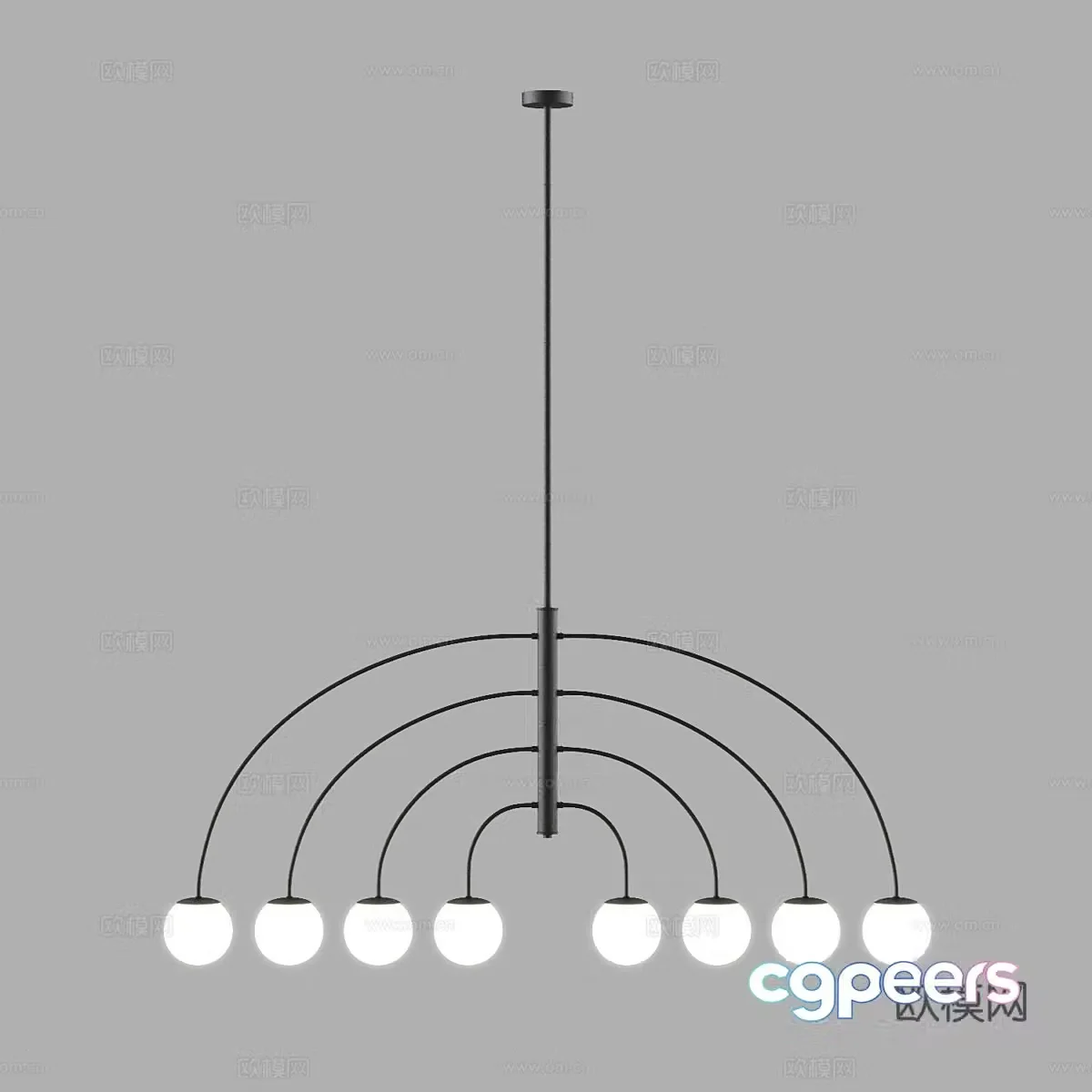 Modern simple chandelier chandelier simple chandelier living room chandelier dining chandelier 3d model