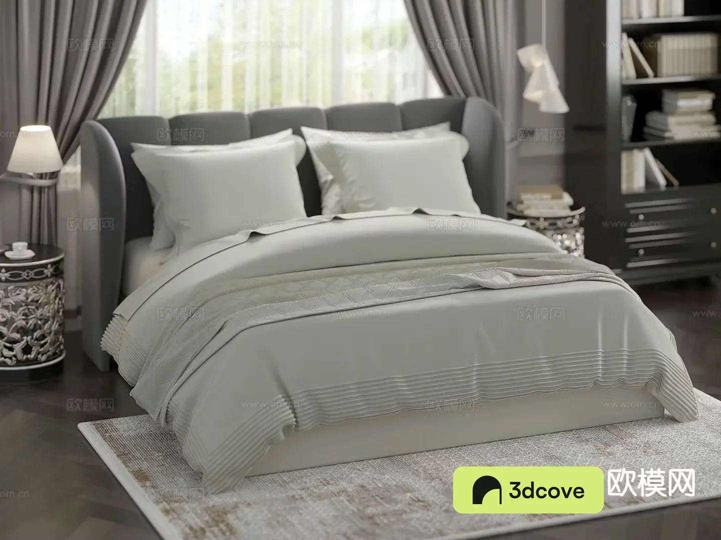 Modern double bed