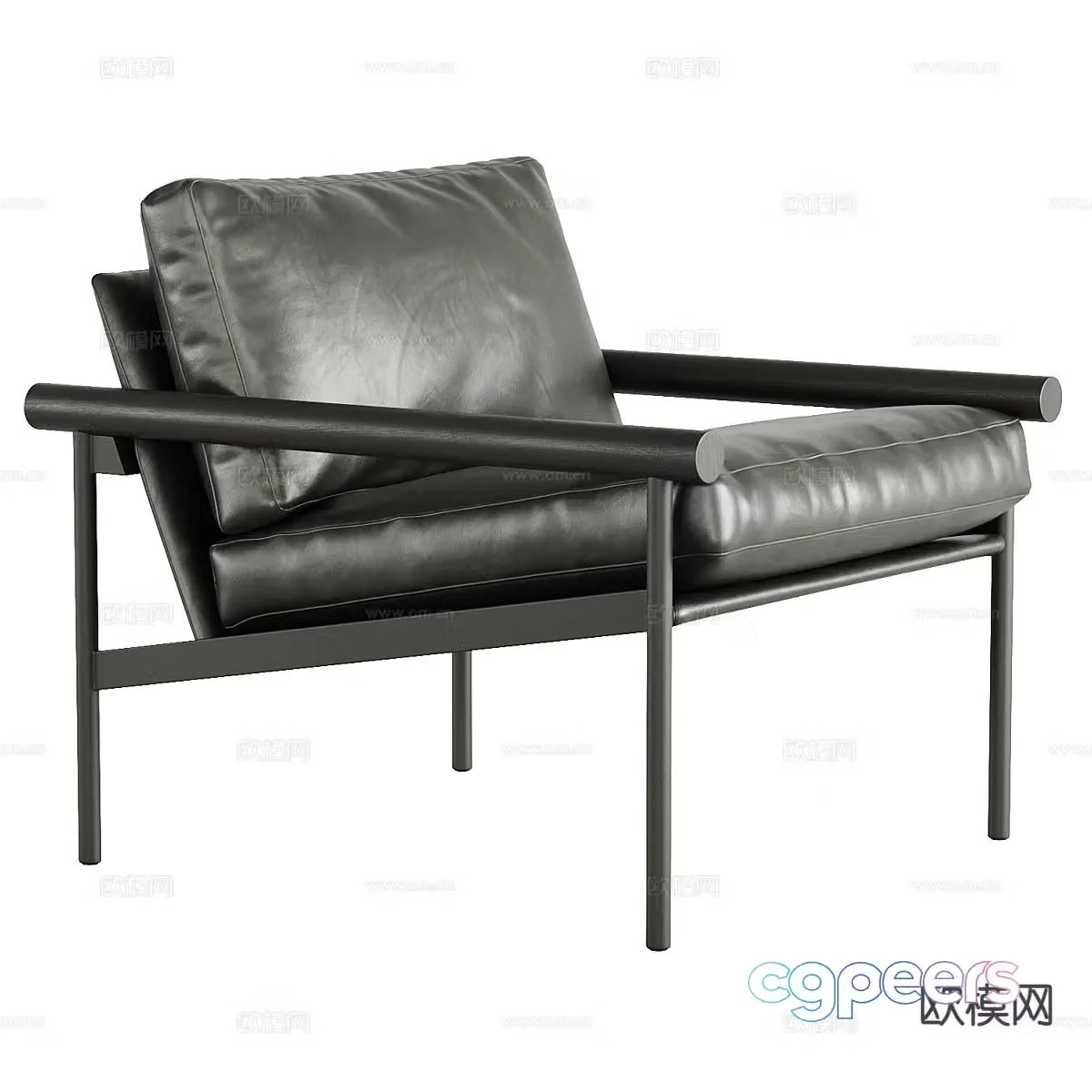 Modern chair leisure chair 3d model