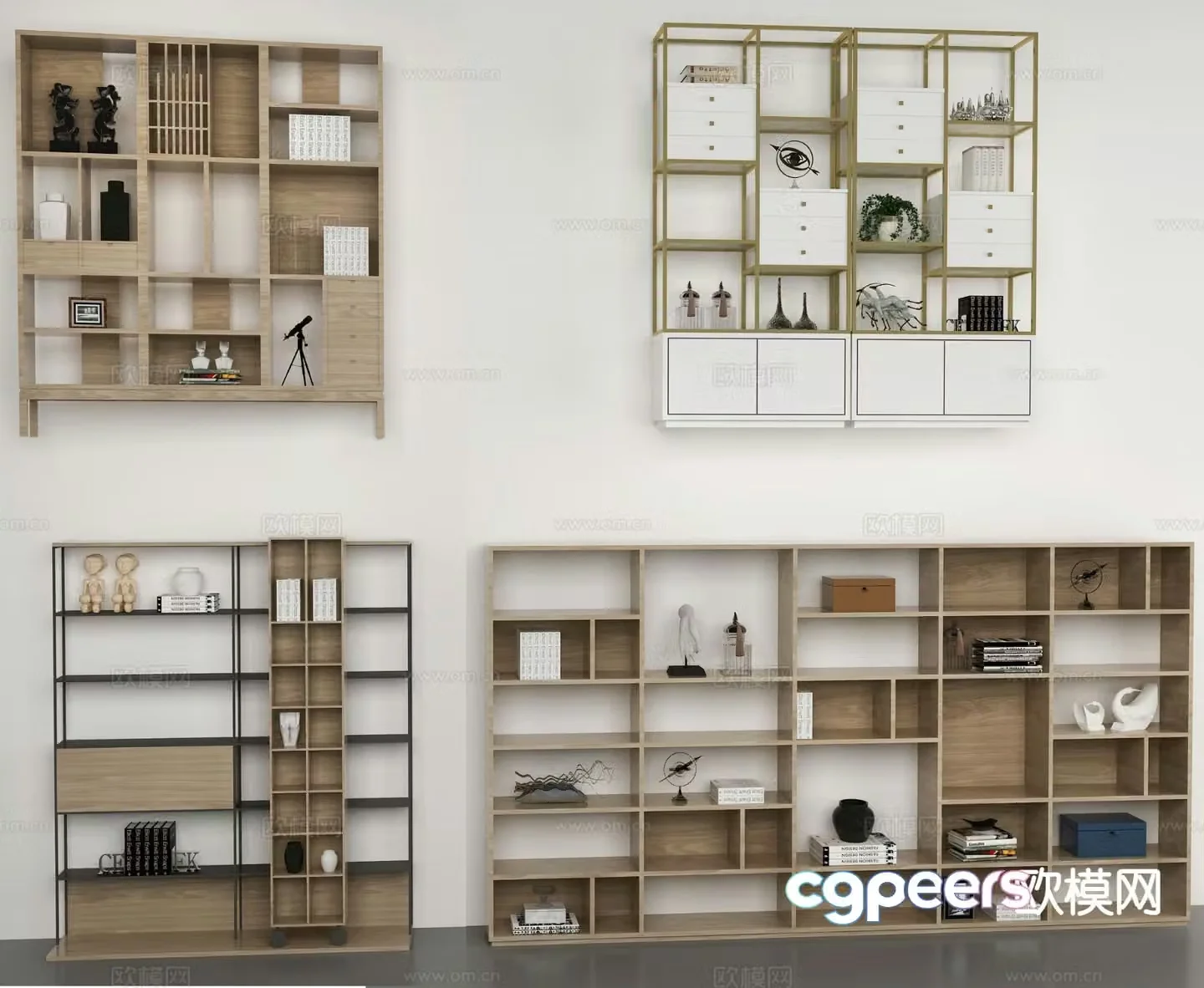New Chinese style decorative cabinet 3d model