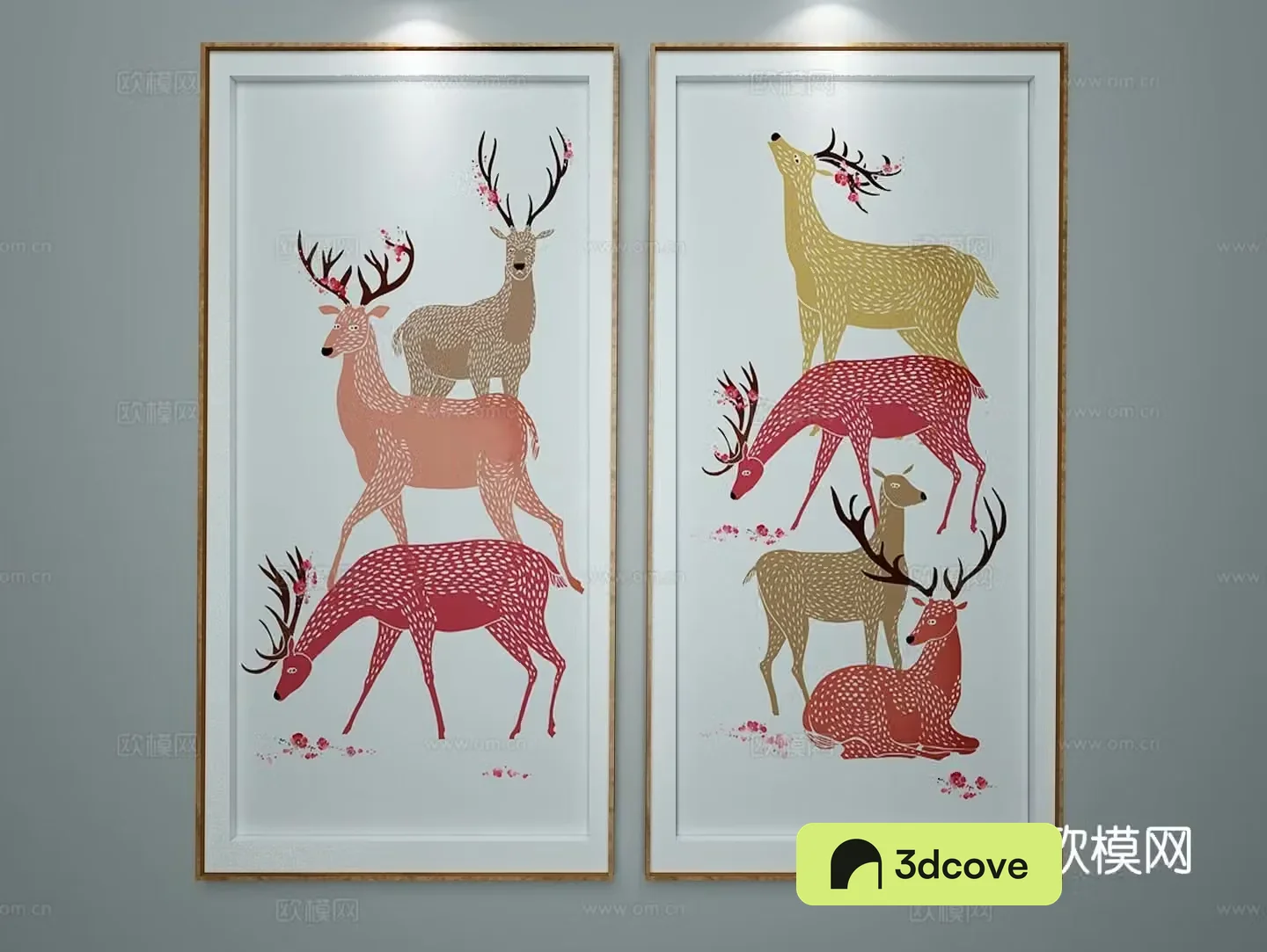 Modern cartoon painting decorative painting