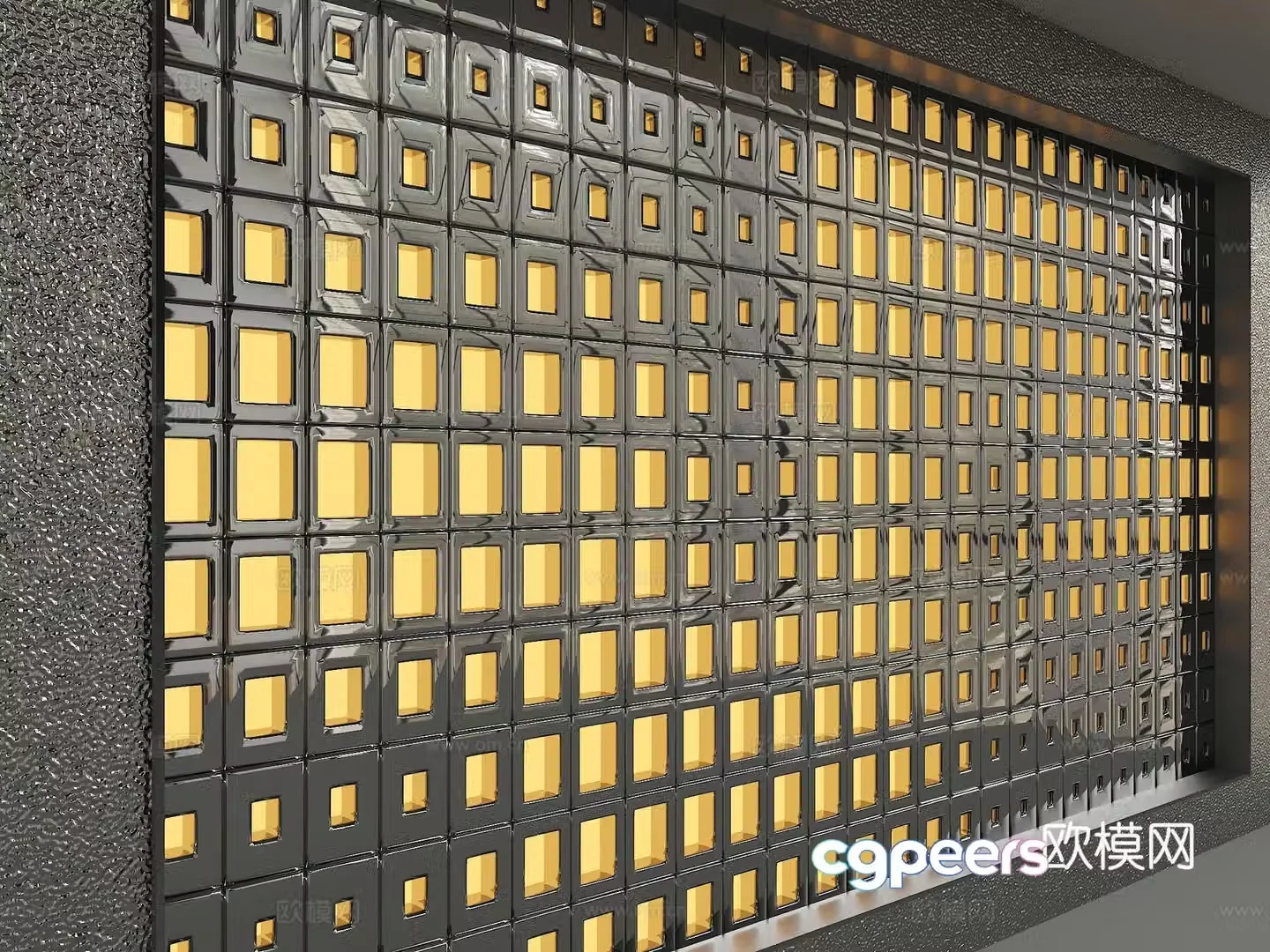 Modern background wall 3d model