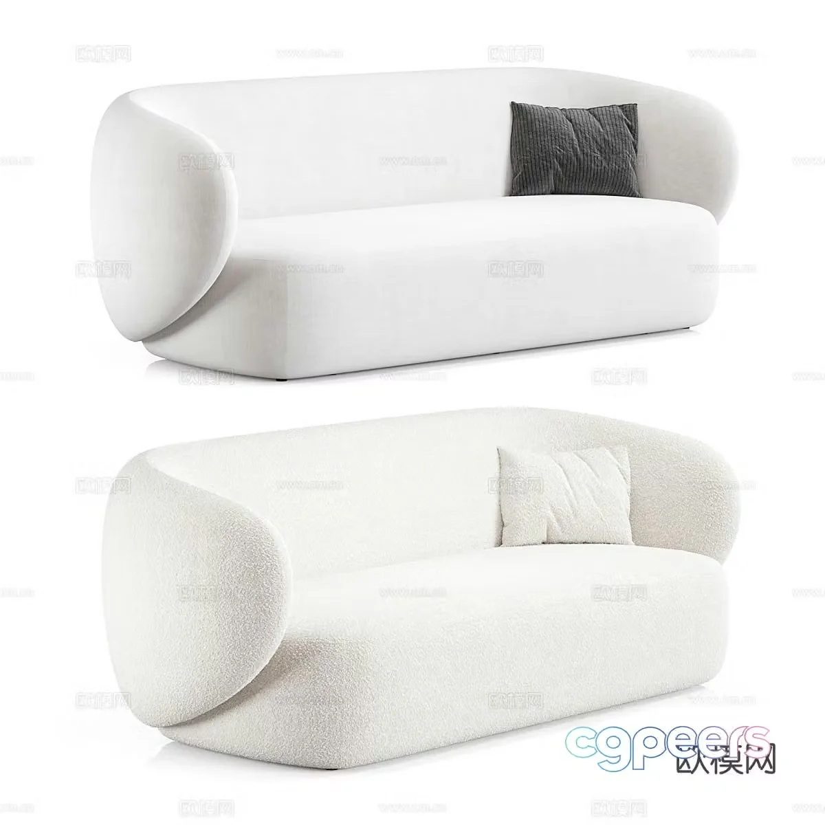 multi-person sofa 3d model
