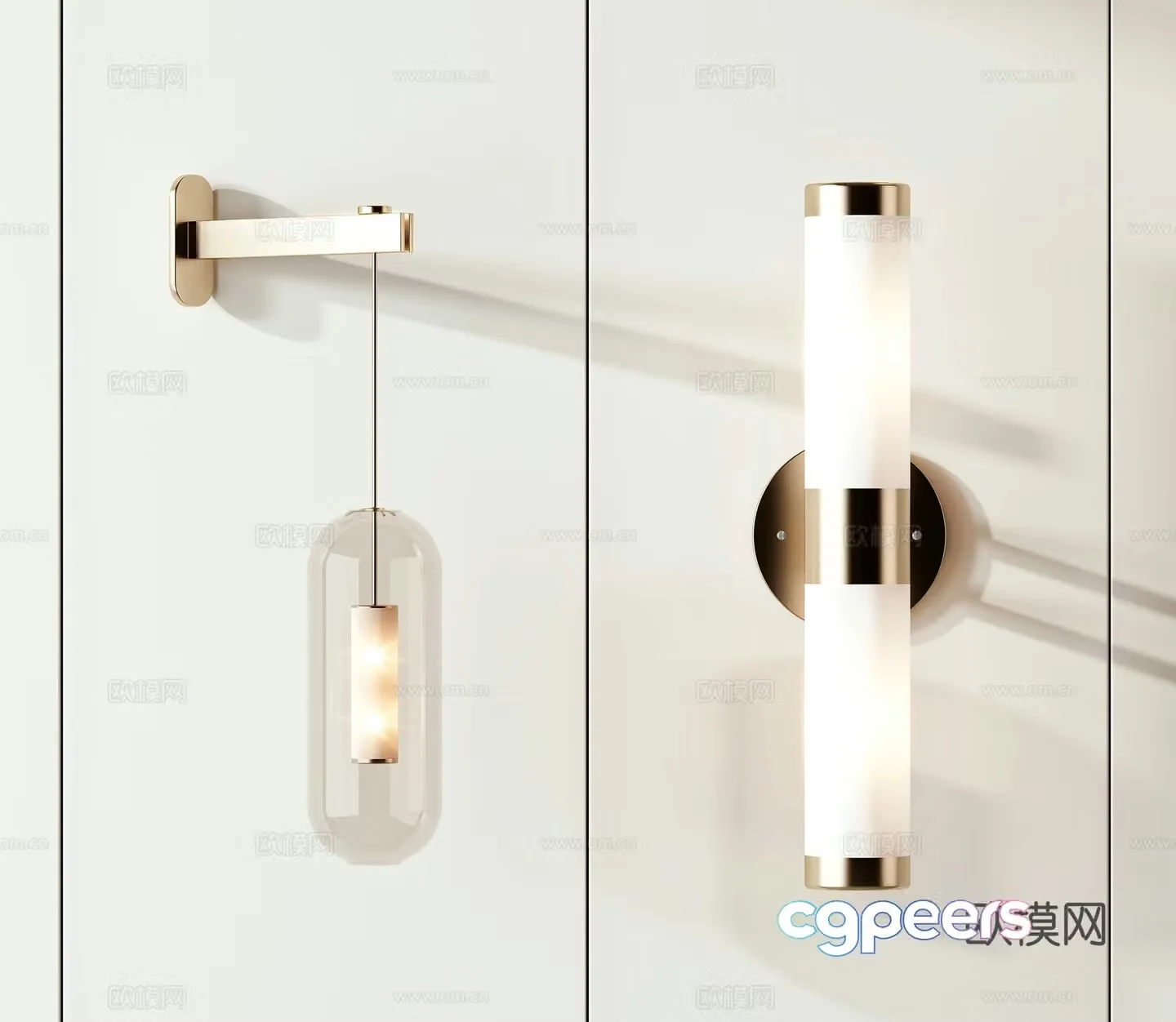 Modern wall lamp 3d model