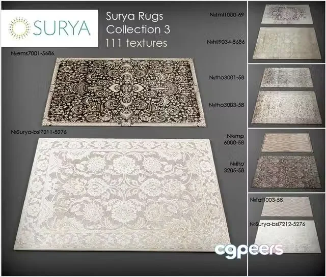 3ds Max Free – Surya rugs 3
