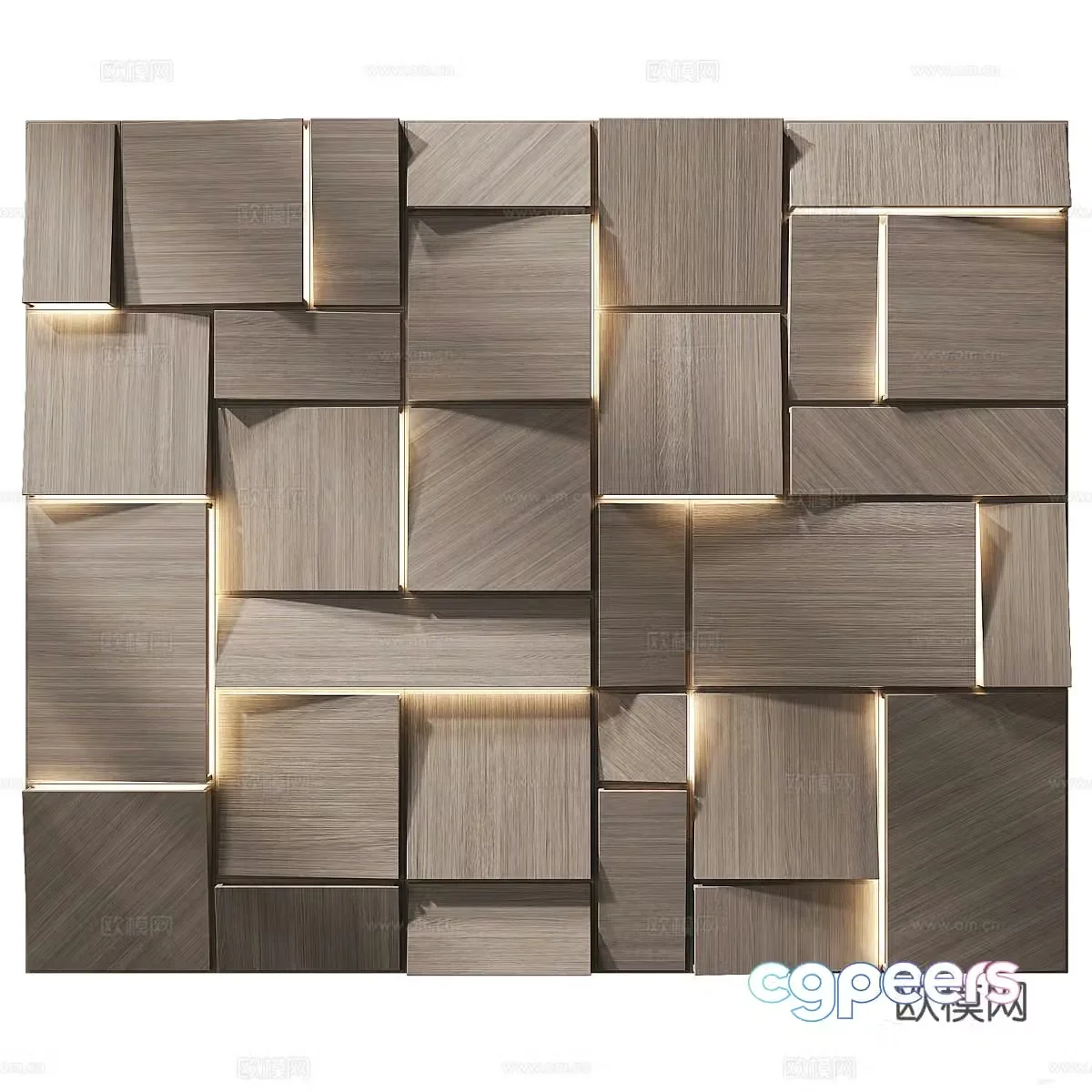 Wall panel decoration 923d model