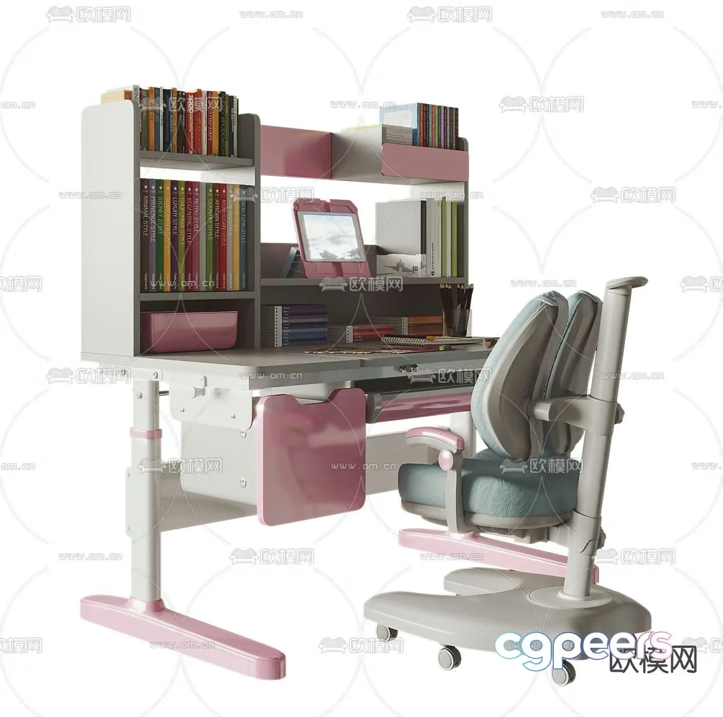 Children’s lift desk 3d model