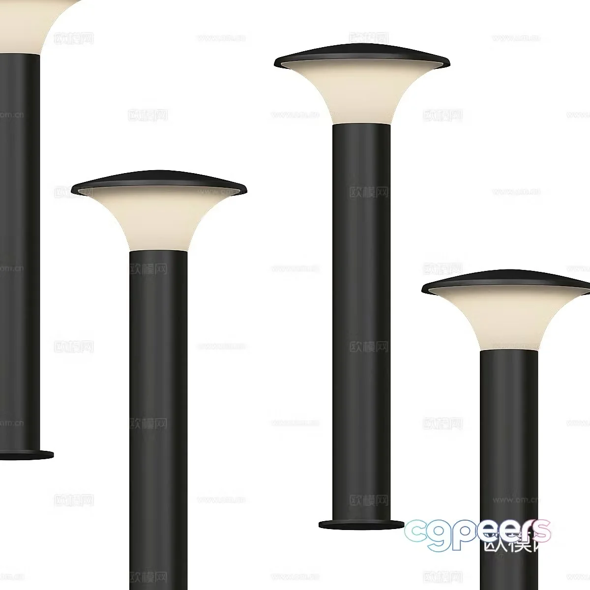 Modern minimalist outdoor landscape lights lights simple landscape lights outdoor landscape lights 3d model