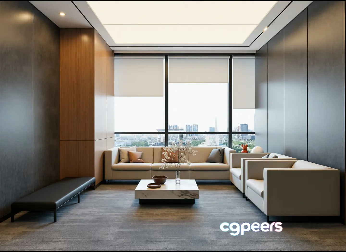 Modern Living Room 3D Model – 10999 – CORONA Render