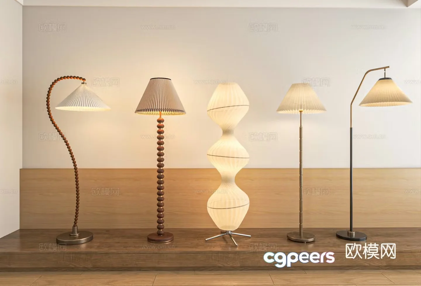 Modern floor lamp 3d model