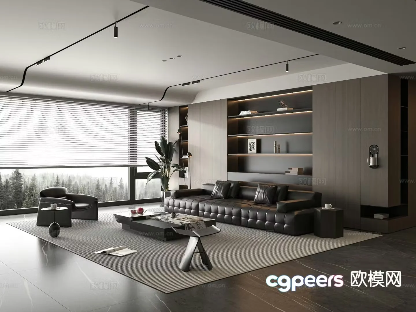 Italian living room 3d model