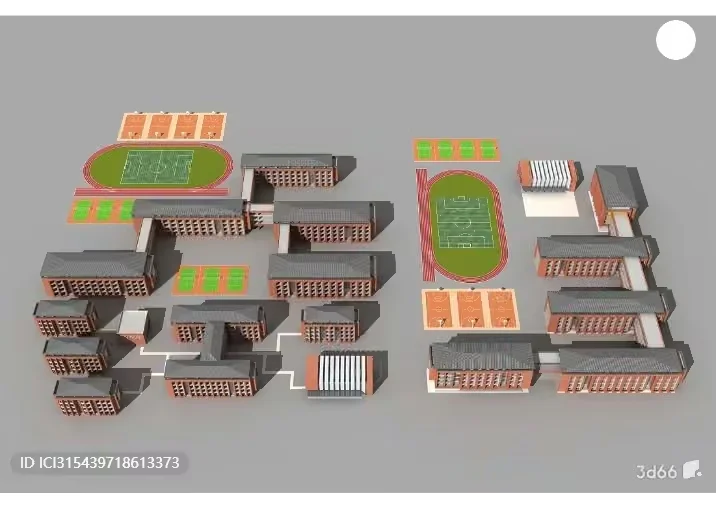 3D Building Layout 3D Model – 5410 – VRAY Render