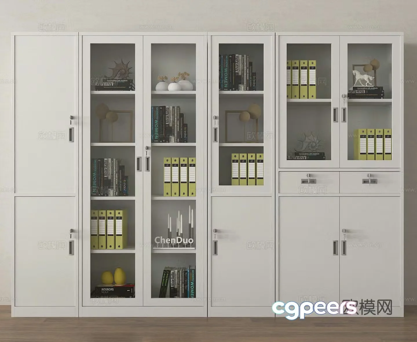 File cabinet Information cabinet File cabinet Storage cabinet Office cabinet 3D model