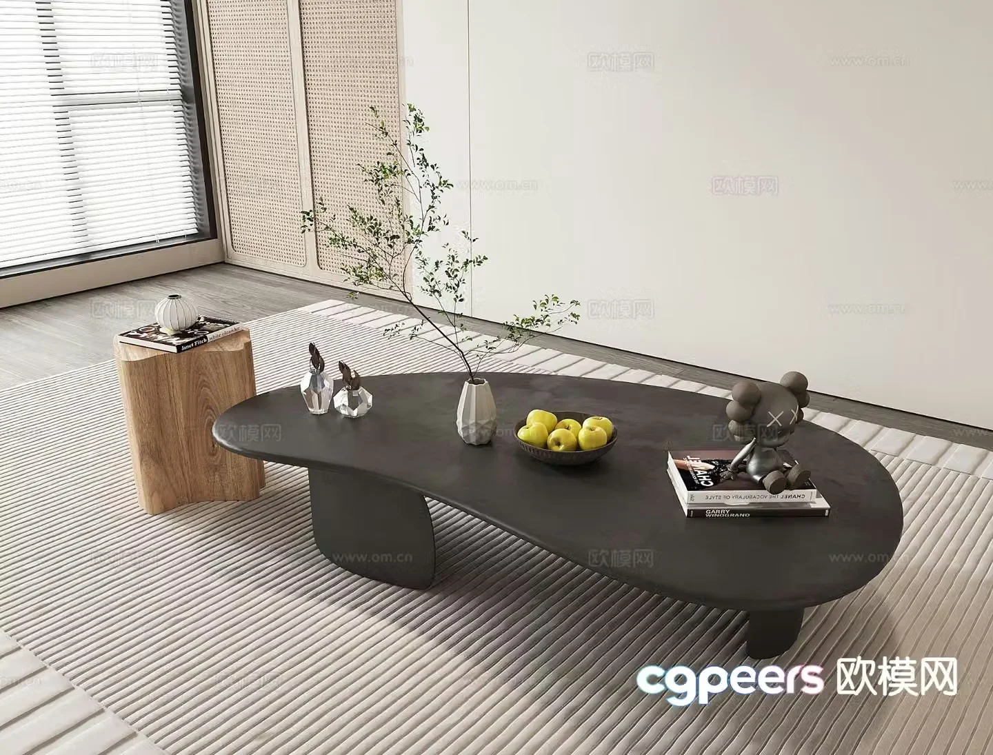 Wabi-sabi coffee table 3d model