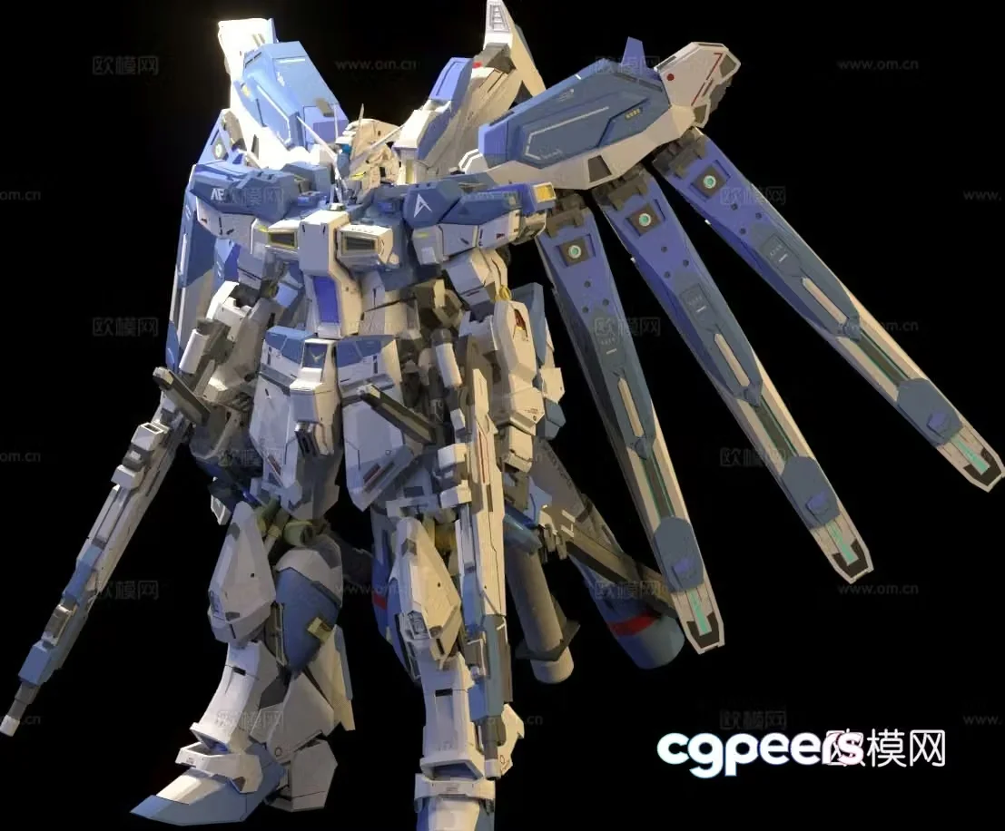 Figure Toy Manatee Gundam 3d model