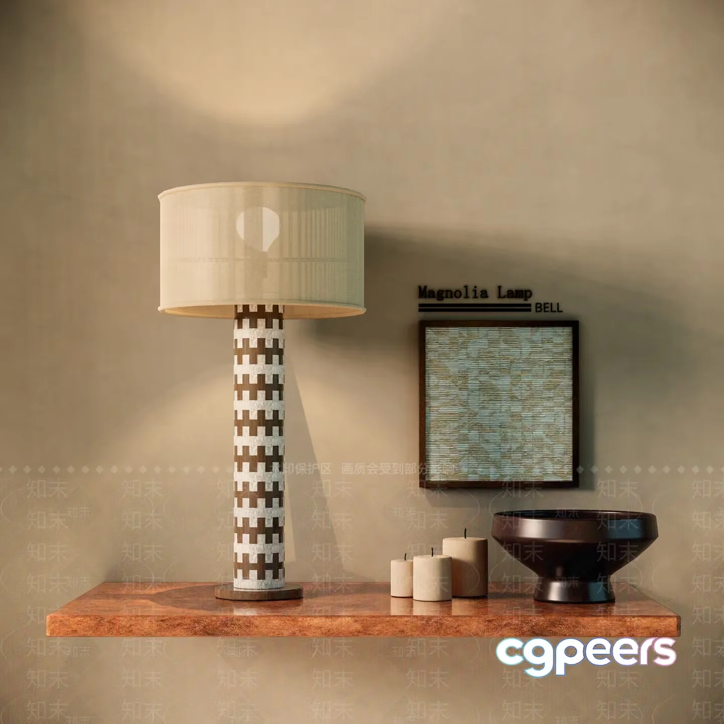 Modern Living Room 3D Model – 15226 – VRAY Render