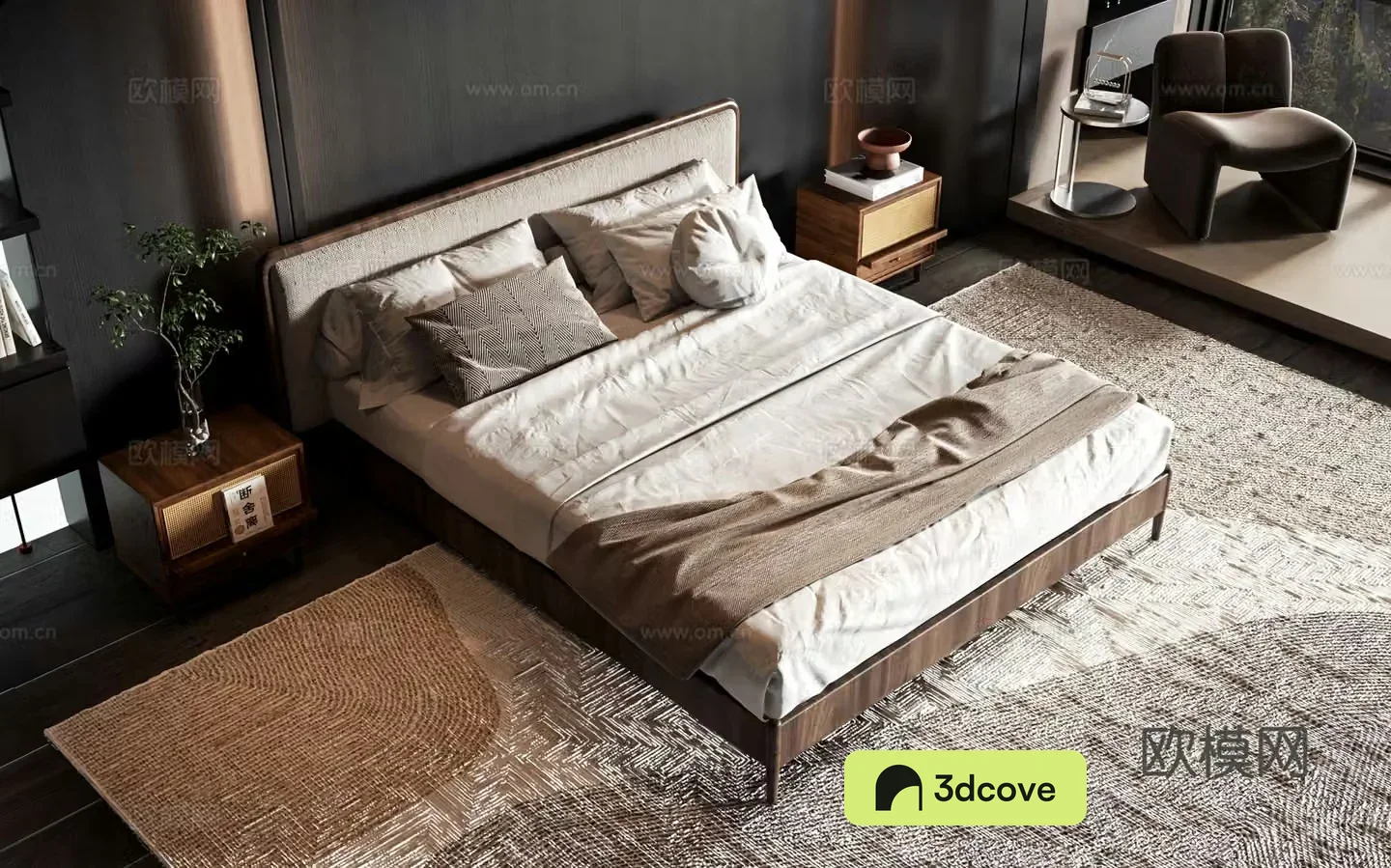 Modern style product bed