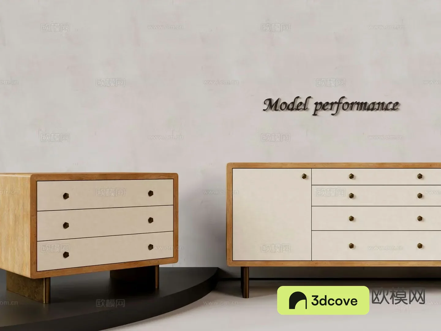 Wabi-sabi side cabinet