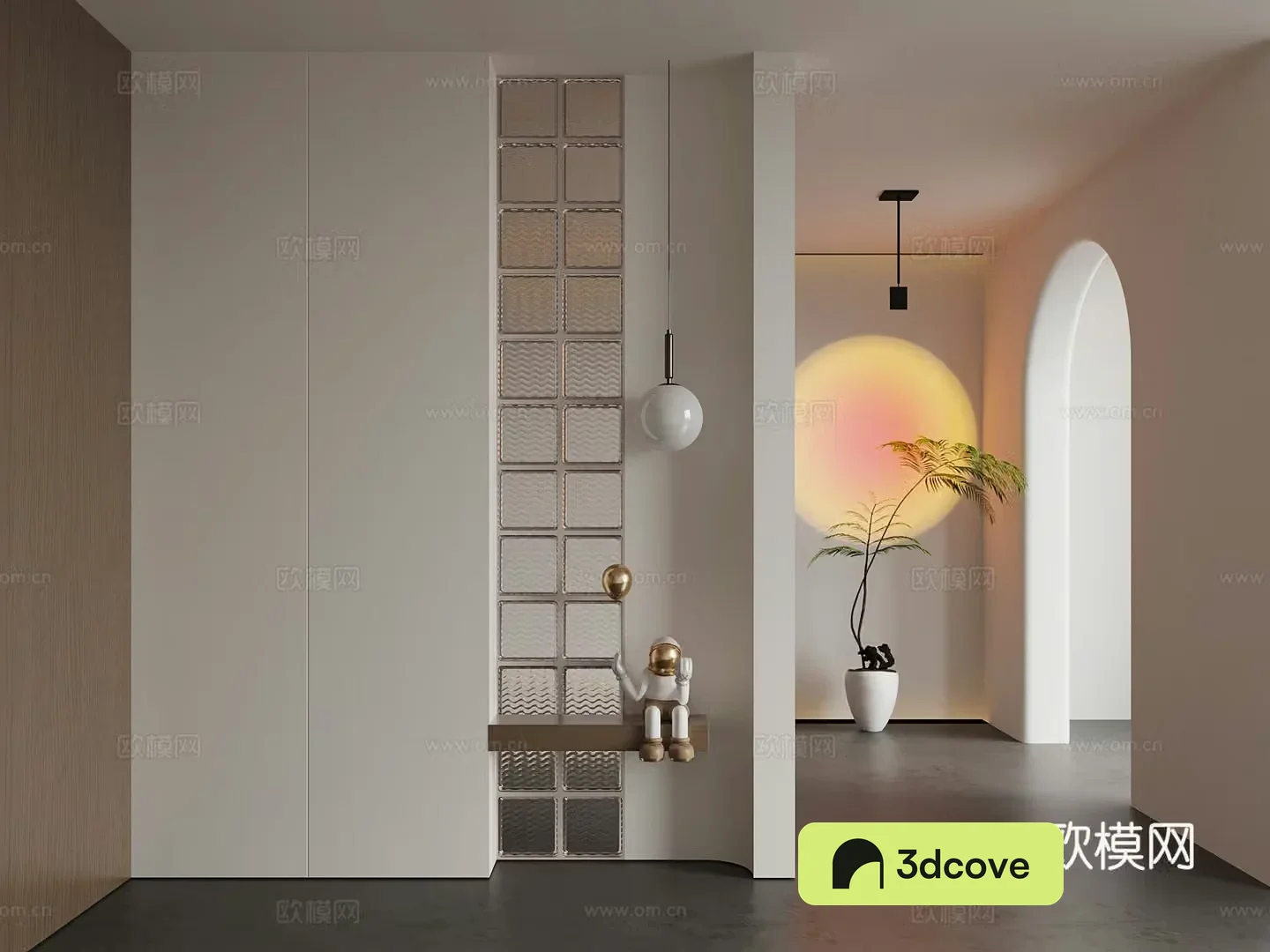 Jijifeng Entrance Partition Sunset Light