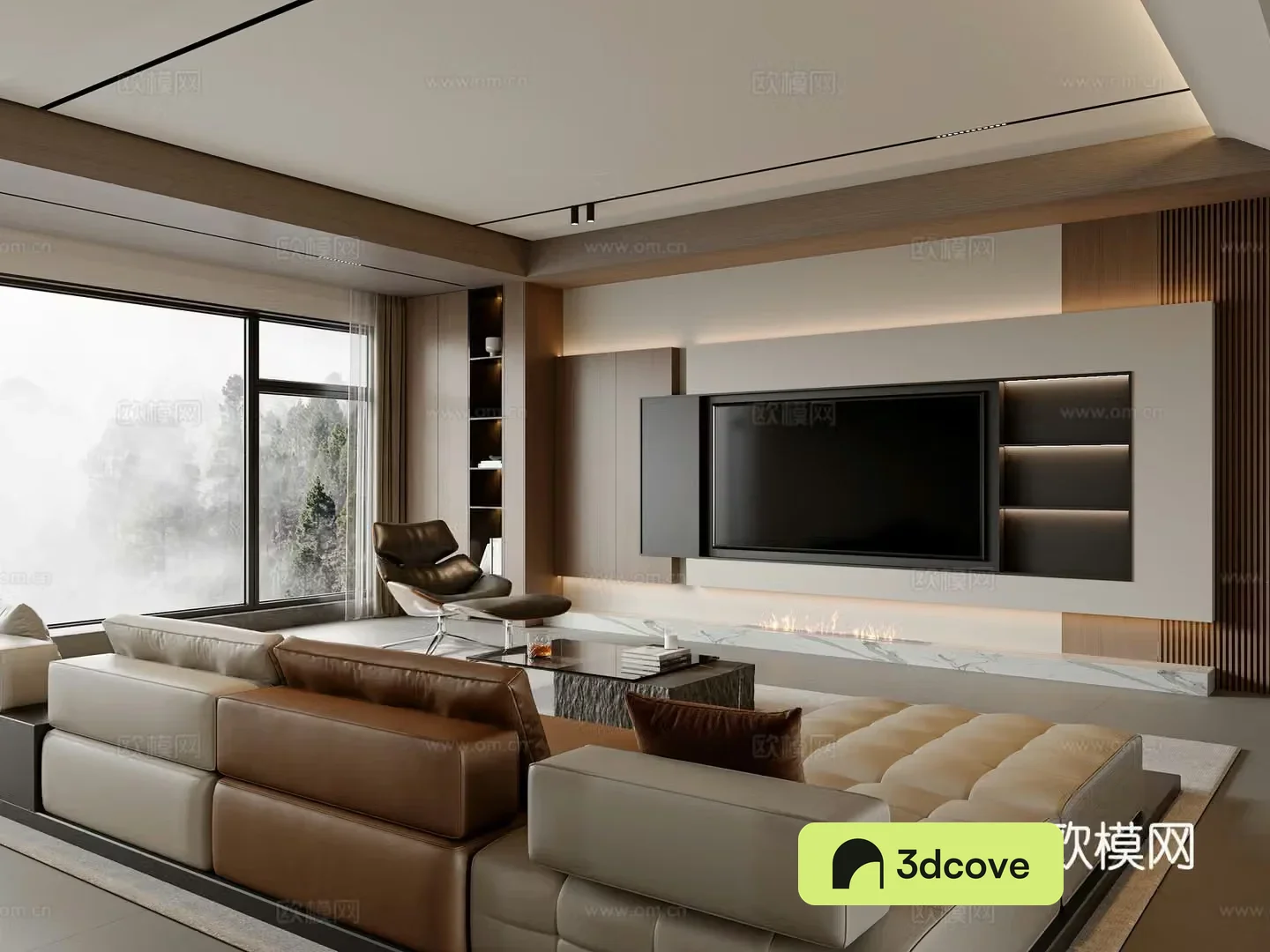 Modern simple living room sofa and coffee table combination leisure chair TV cabinet living room ornaments coffee table