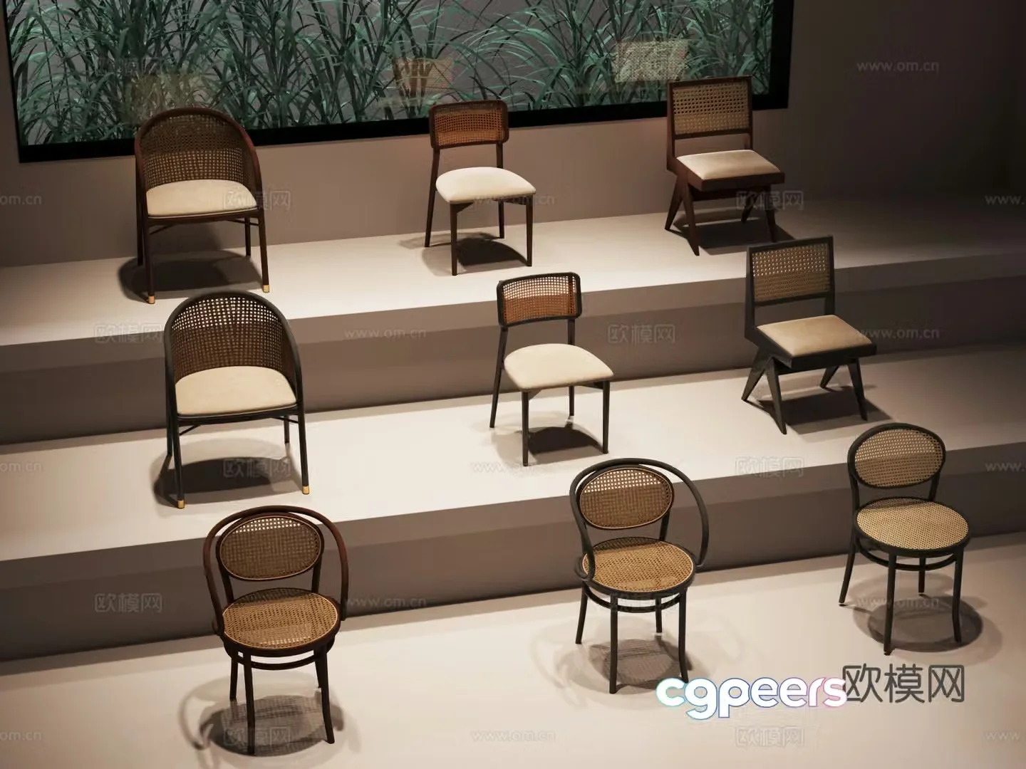 016 Leisure Chair Medium Style Leisure Chair Rattan Chair 3D Model