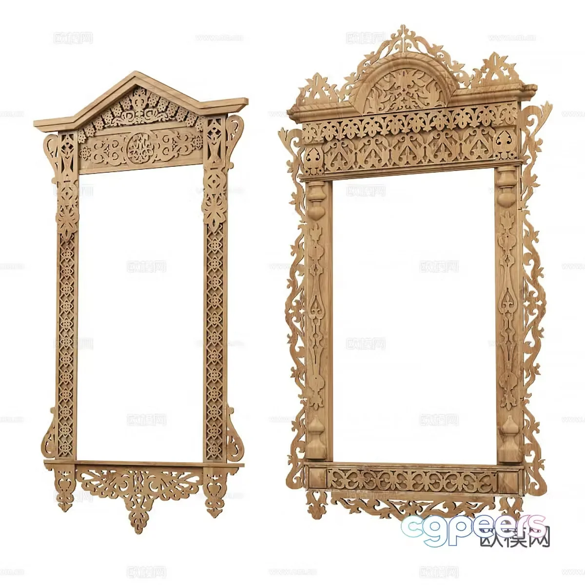 Carved frame 3d model